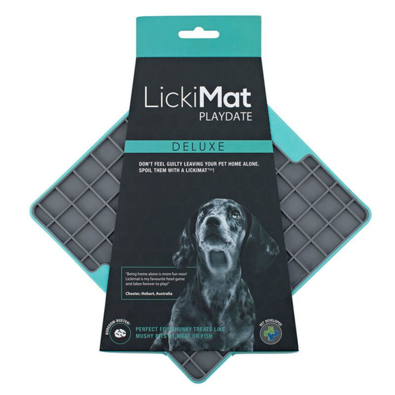 LickiMat Playdate Deluxe Slow Feeding Mat For Cats Dogs Peticular
