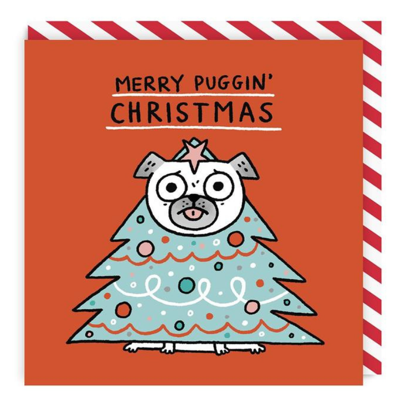 Christmas Card | Merry Puggin' Christmas