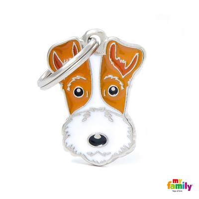 My Family Pet ID Tag | Fox Terrier + FREE Engraving | Peticular