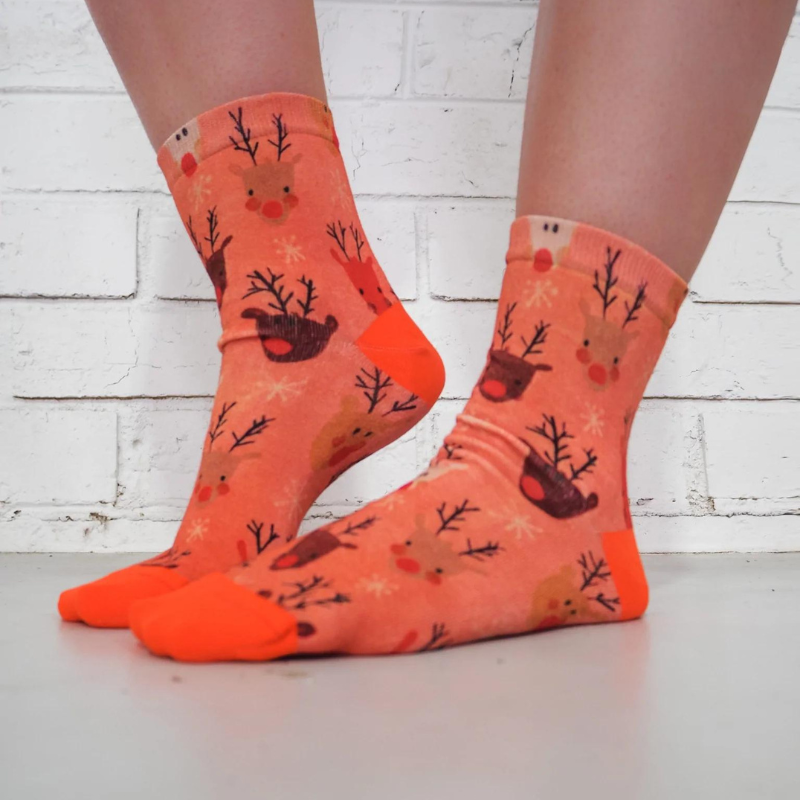Dashing Through The Snow Xmas Socks