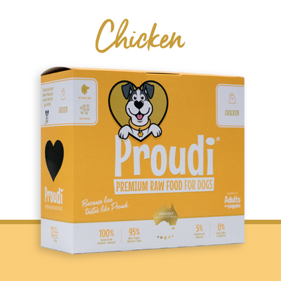 Proudi Frozen Raw Dog Food | Chicken
