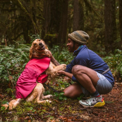 Sun Shower Dog Raincoat | Hibiscus Pink