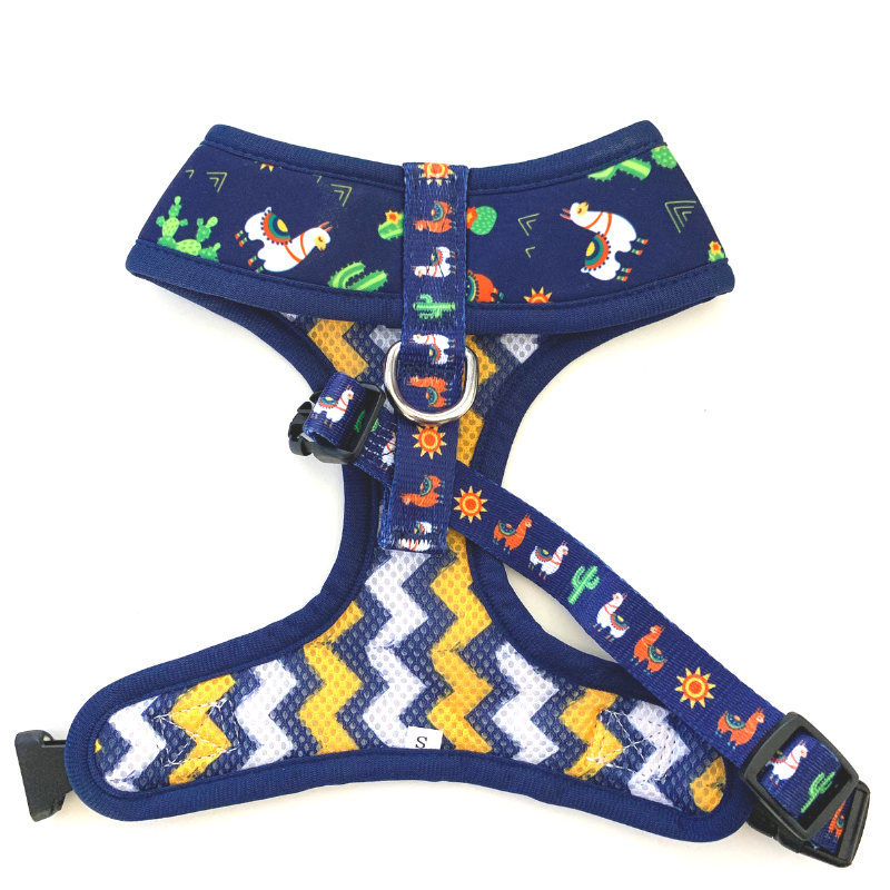 Soapy Moose Reversible Dog Harness | Desert Llamas | Peticular