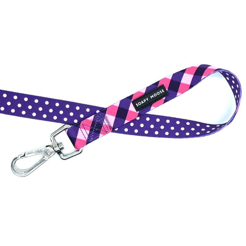 Soapy Moose Purple & White Polka Dots Collar | Peticular