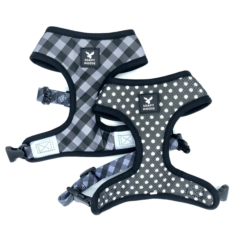 Soapy Moose Reversible Dog Harness | The Manhattan | Peticular