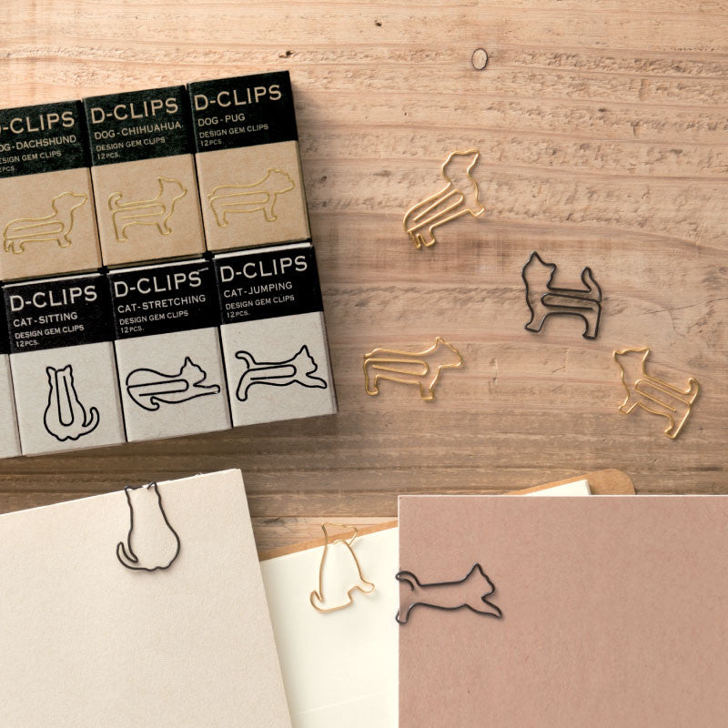 Living & Dining D-Clips Paper Clips | Shiba | Peticular