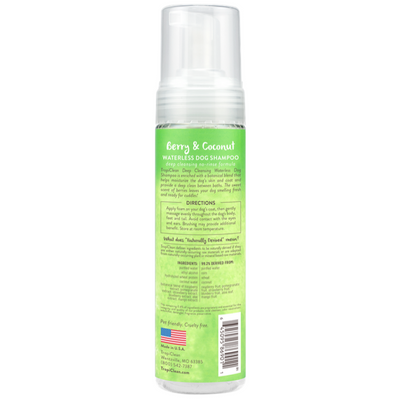 TropiClean Waterless Deep Cleaning Dog Shampoo | Berry & Coconut | Peticular
