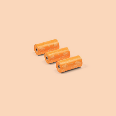 United Pets Bon Ton Waste Bags | Classic Orange | Peticular