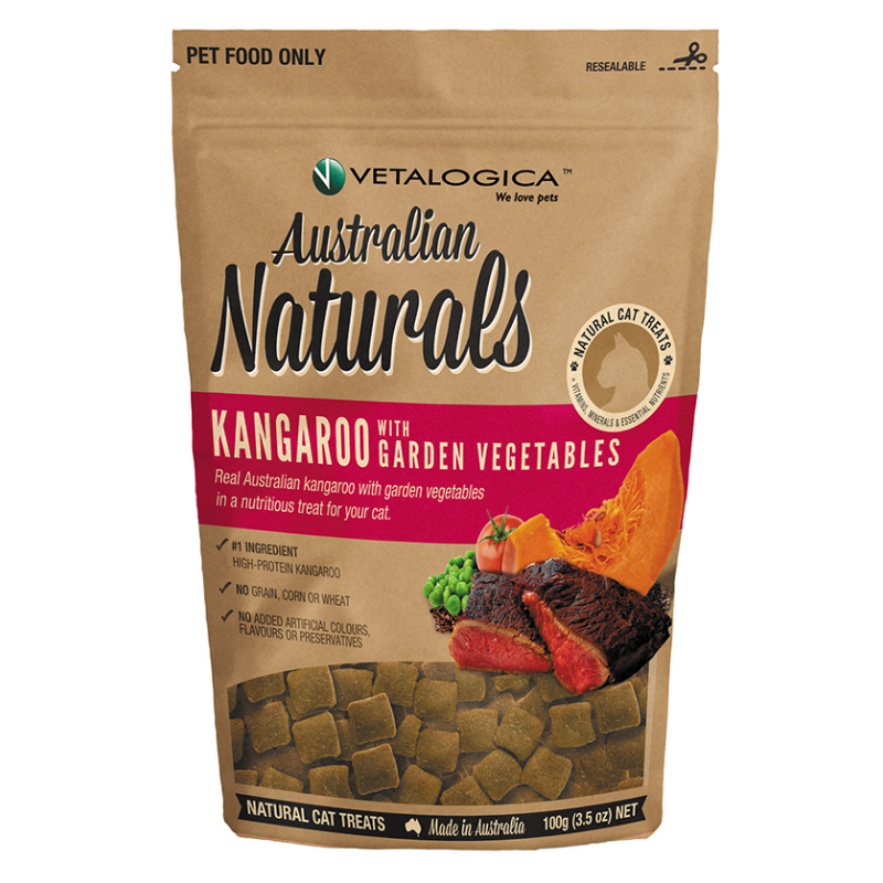 Vetalogica Australian Naturals Cat Treats | Kangaroo | Peticular