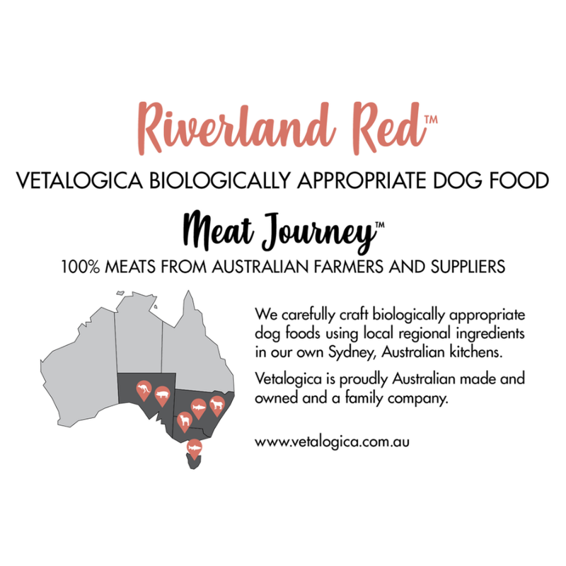 Vetalogica Biologically Appropriate | Riverland Red Adult Dog Food | Peticular