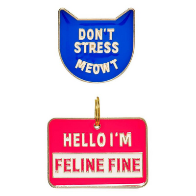Cat Crazy Pin & Tag Set | Feline Fine