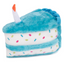 Birthday Cake Plush Dog Toy | Blue