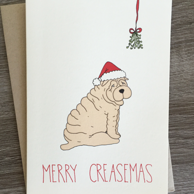 Vevoke Christmas Card | Merry Creasemas | Peticular