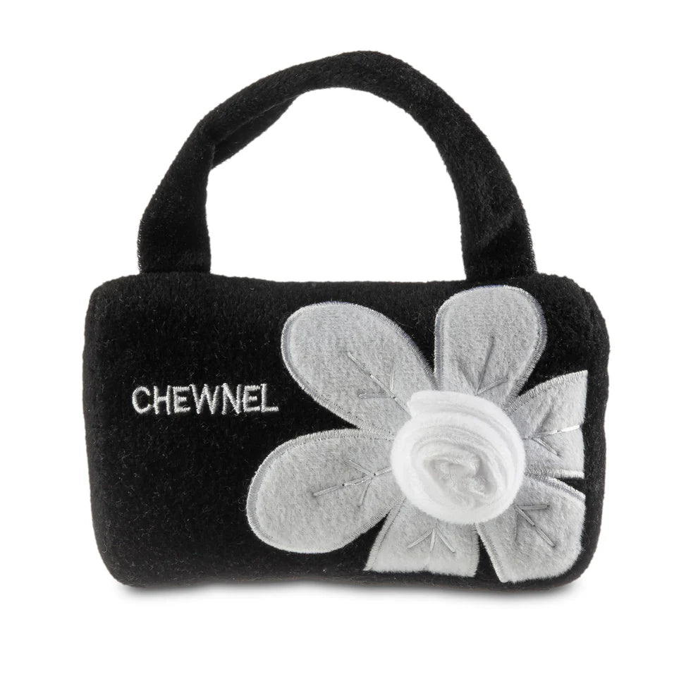 Plush Dog Toy |Chewnel Fleur Blanche Purse - Peticular