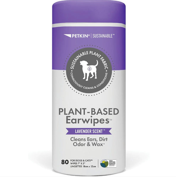 Plant-Based Pet Earwipes | Lavender Scent - Peticular