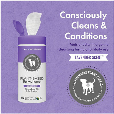 Plant-Based Pet Earwipes | Lavender Scent - Peticular