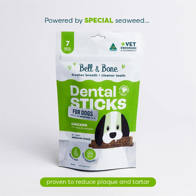 Chicken, Mint, & Seaweed Dental Sticks - Peticular