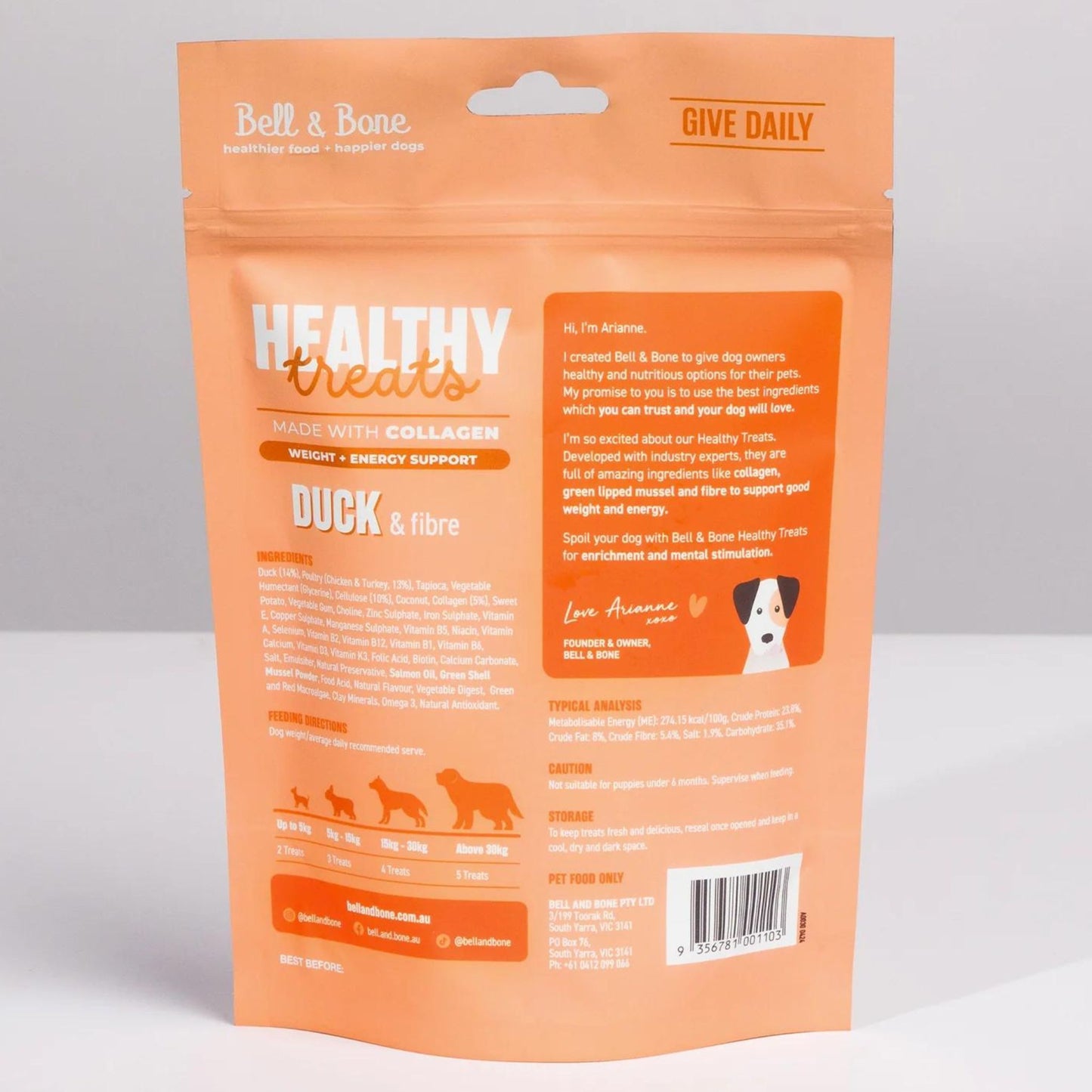 Healthy Dog Treats: Weight & Energy Support | Duck & Fibre
