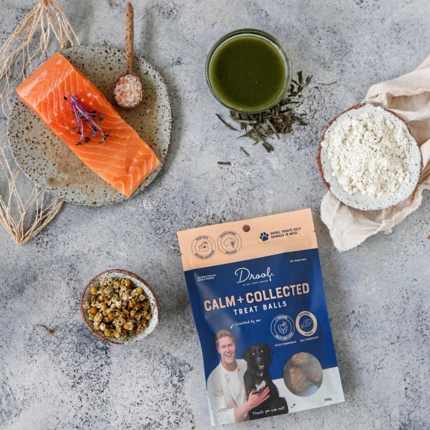 Calm + Collected Salmon Dog Treat Balls