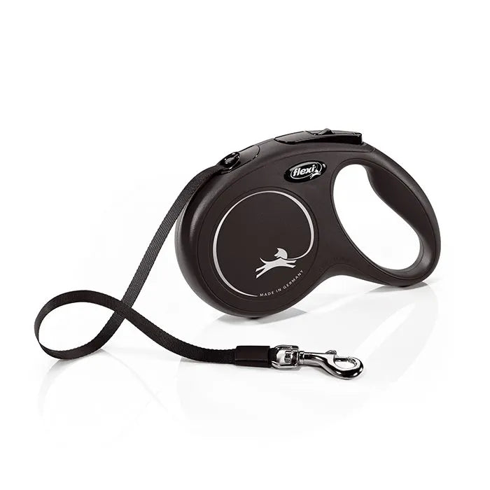 Retractable Dog Lead | New Classic Tape Black