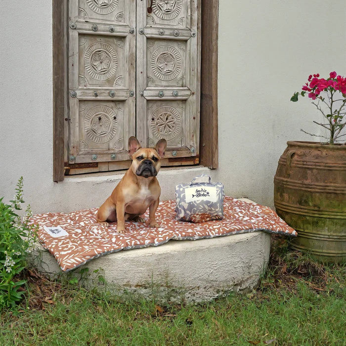 Large Travel Mat | Neutral Brushstroke's - Pebble/Bark