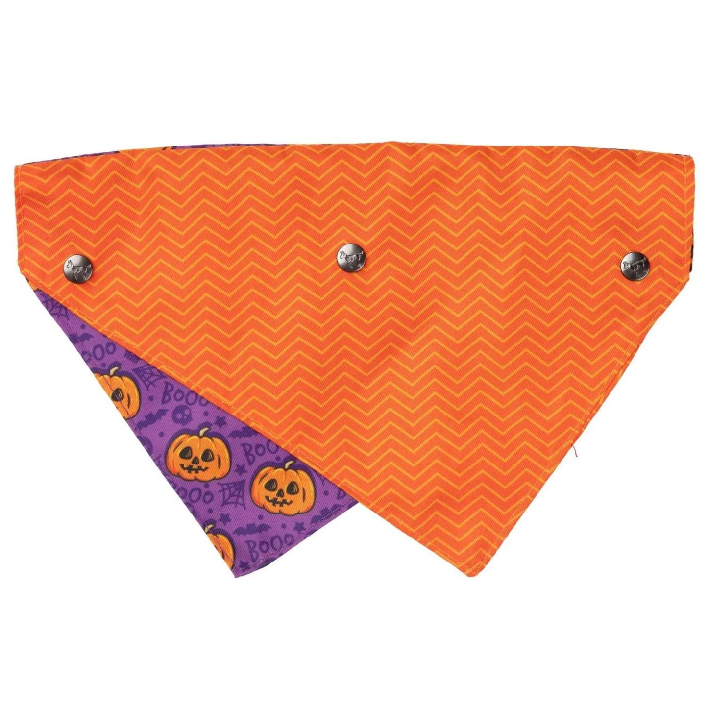 Halloween Dog Bandana | Jack Jack Jackie Lantern | Purple