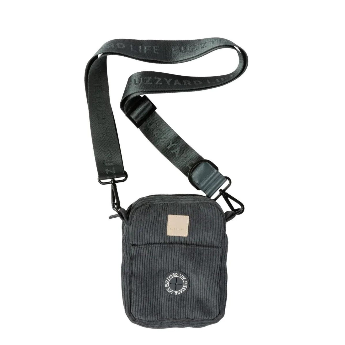 FuzzYard Life Corduroy Cross Body Bag | Slate Grey