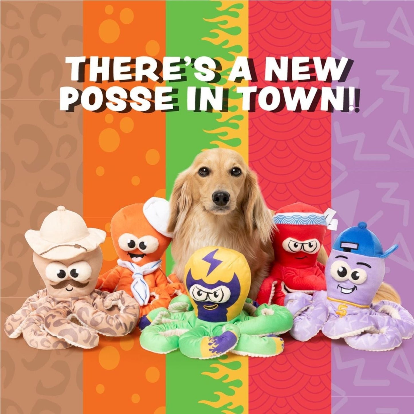 Hip-Hoptopus Dog Toy
