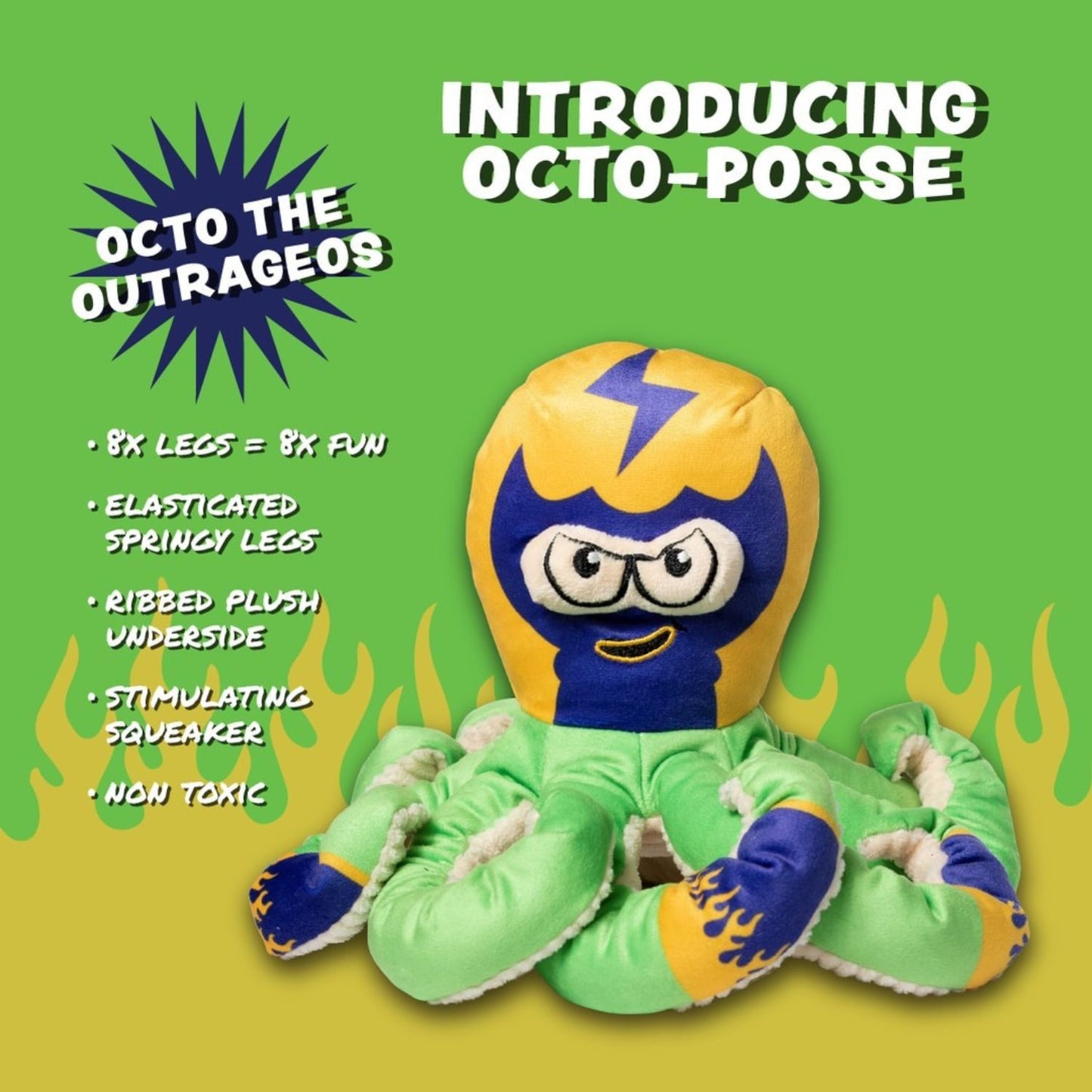 Octo The Outrageous Dog Toy