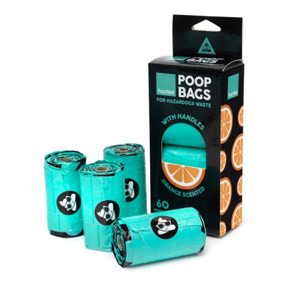 Poop Bags With Handles | Orange Scented