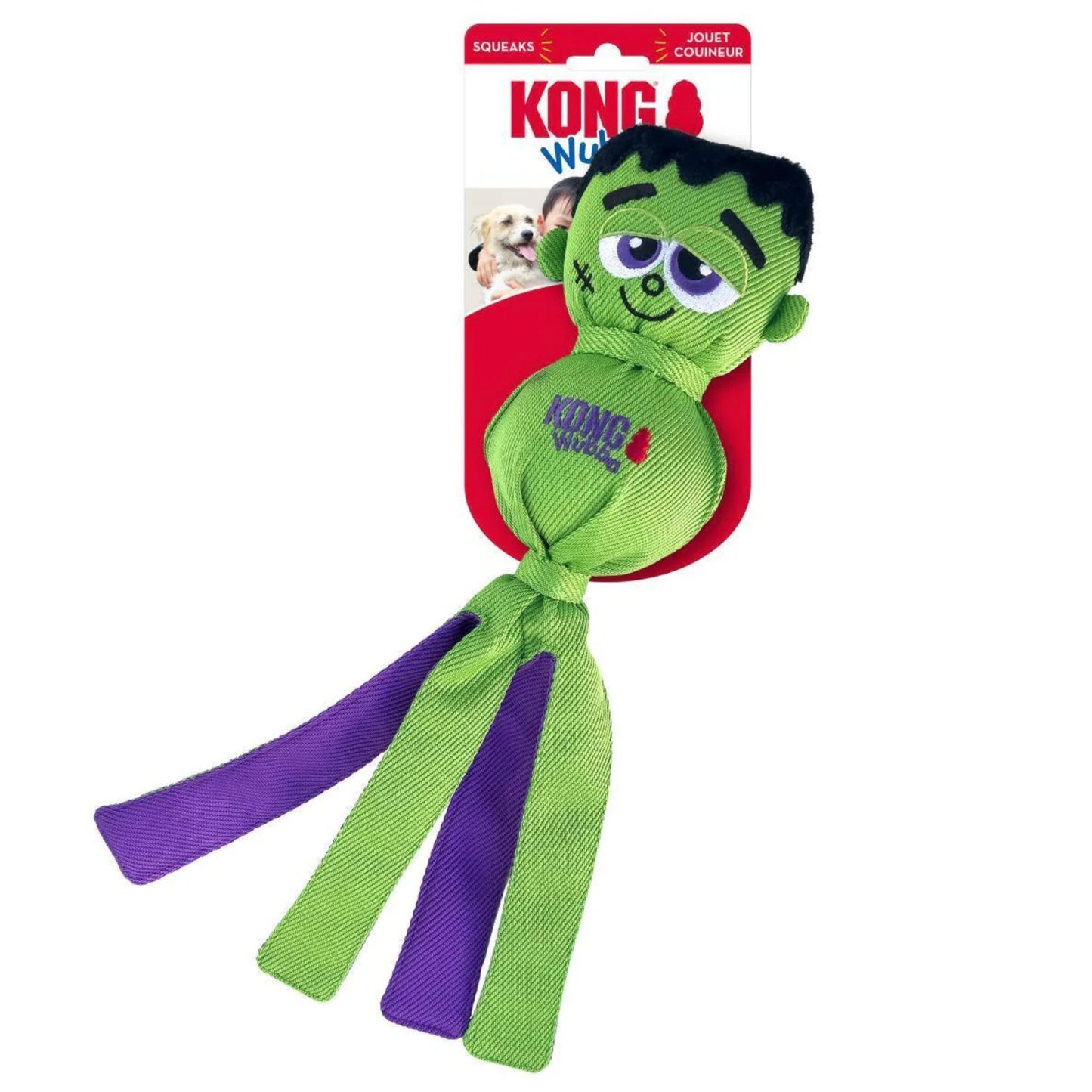 Halloween Wubba Squeak & Tug Dog Toy | Frankenstein