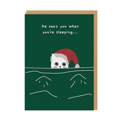 Christmas Card | He Sees You When You're Sleeping