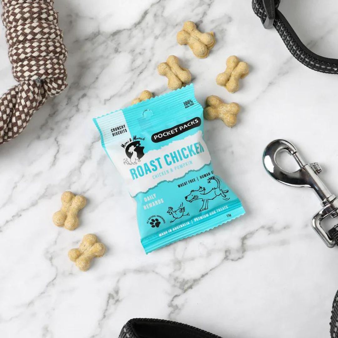 Roast Chicken Dog Biscuits | Pocket Pack