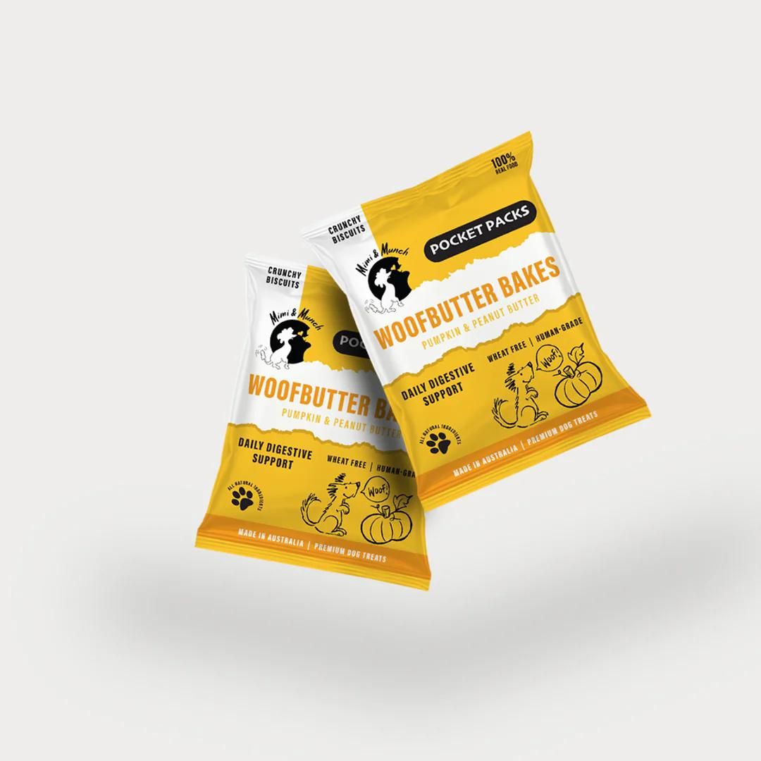 Woofbutter Bakes Dog Biscuits | Pocket Pack