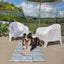 Large Travel Mat | Neutral Brushstroke's - Sage/Pebble
