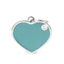 Pet ID Tag | Basic Handmade Pastel Blue Heart + FREE Engraving