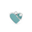 Pet ID Tag | Basic Handmade Pastel Blue Heart + FREE Engraving