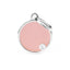 Pet ID Tag | Basic Handmade Pastel Pink Circle + FREE Engraving