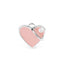 Pet ID Tag | Basic Handmade Pastel Pink Heart + FREE Engraving