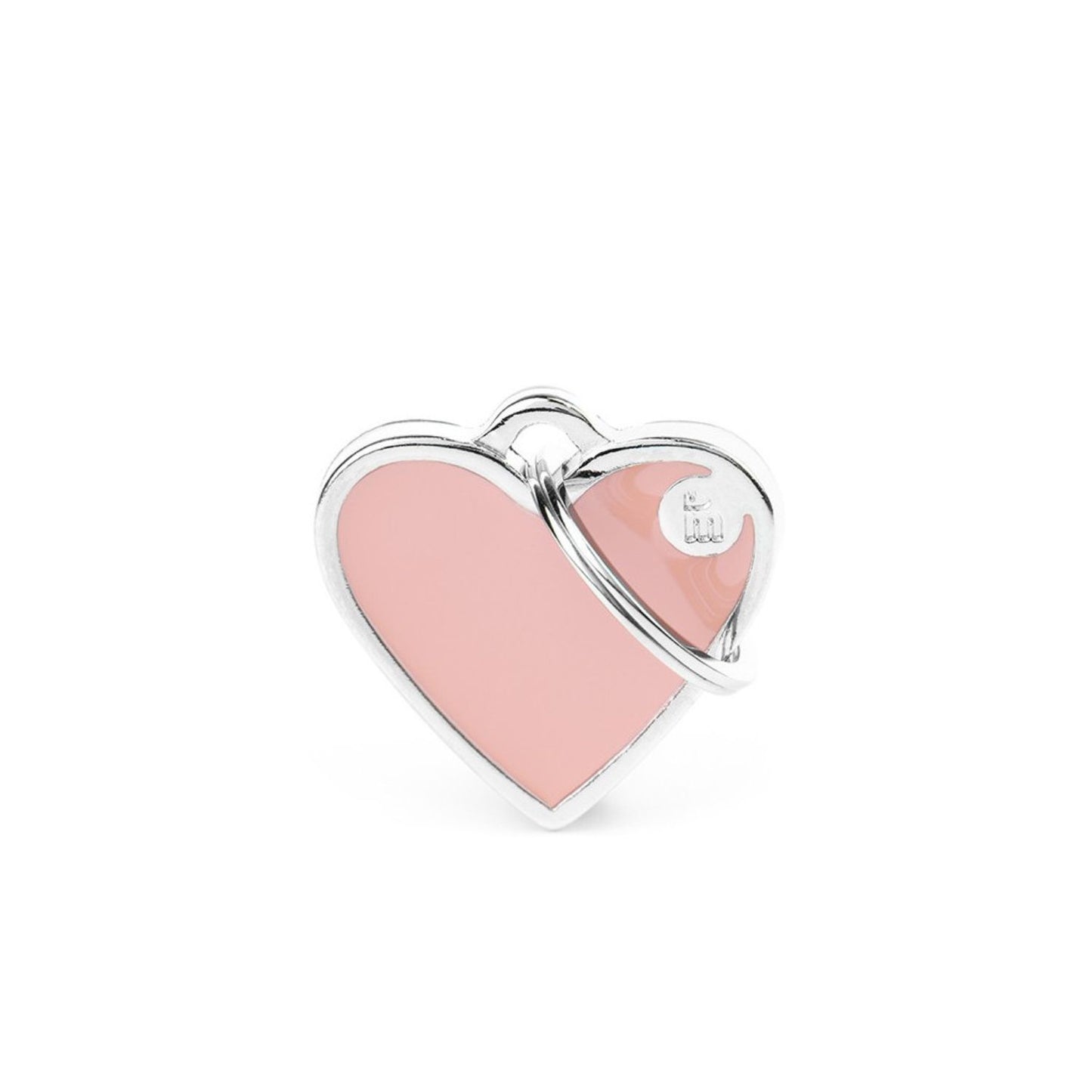 Pet ID Tag | Basic Handmade Pastel Pink Heart + FREE Engraving