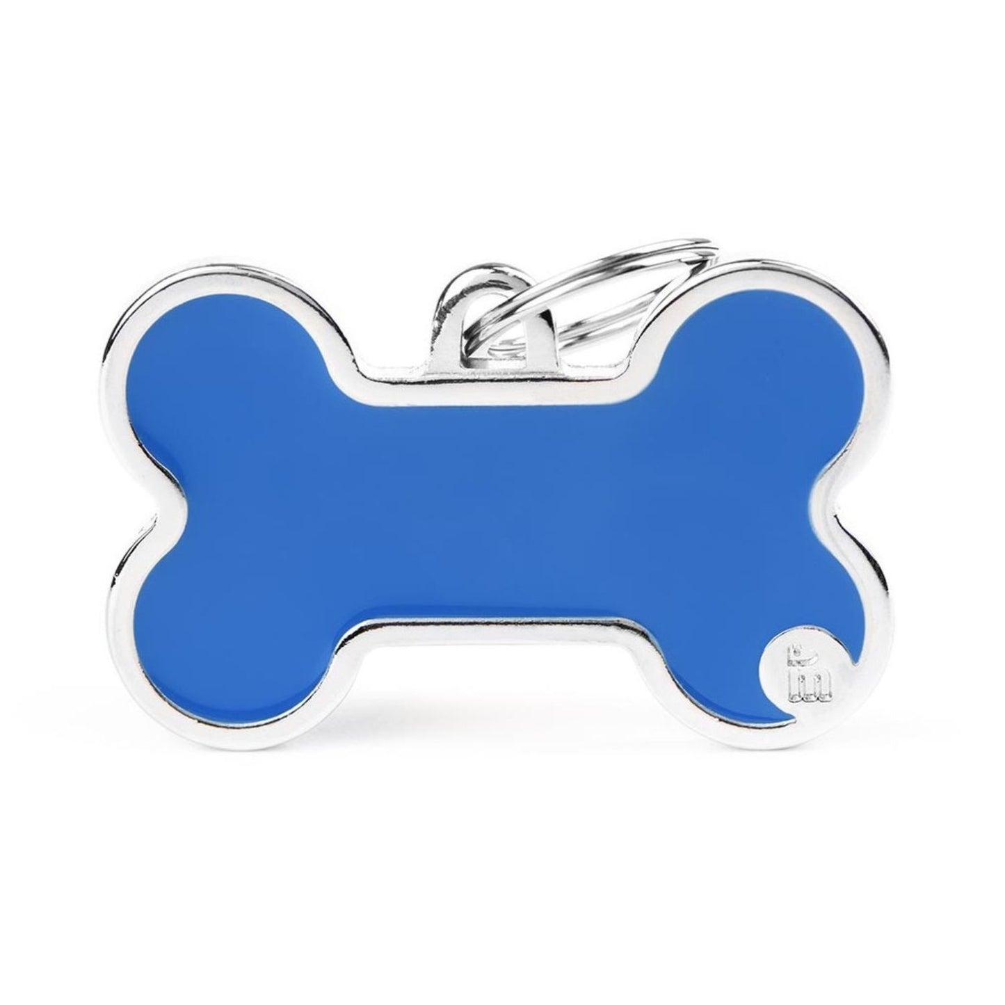 Pet ID Tag | Basic Handmade Bone Blue + FREE Engraving