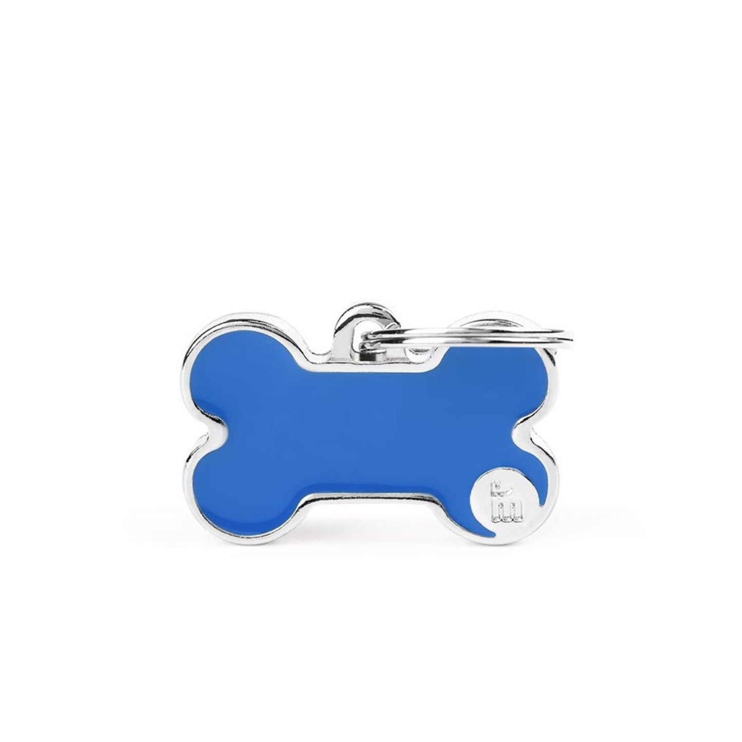 Pet ID Tag | Basic Handmade Bone Blue + FREE Engraving