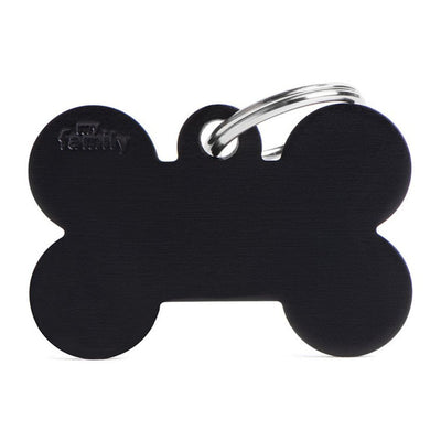 Pet ID Tag | Basic Bone Black + FREE Engraving