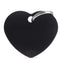 Pet ID Tag | Basic Heart Black + FREE Engraving