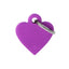 Pet ID Tag | Basic Heart Purple + FREE Engraving