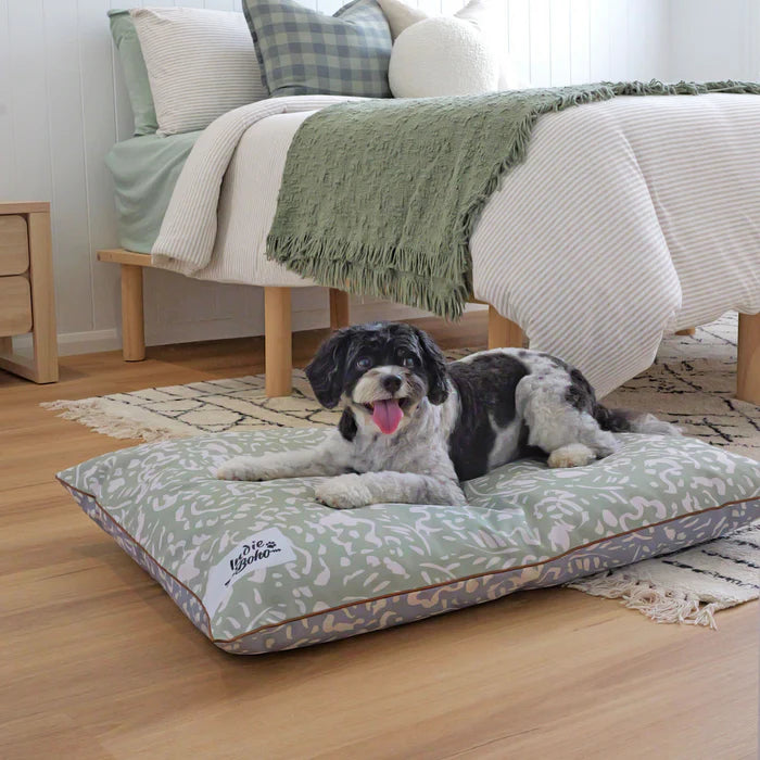 Outdoor Dog Bed | Neutral Brushstrokes