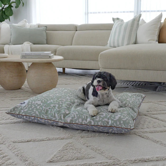 Outdoor Dog Bed | Neutral Brushstrokes