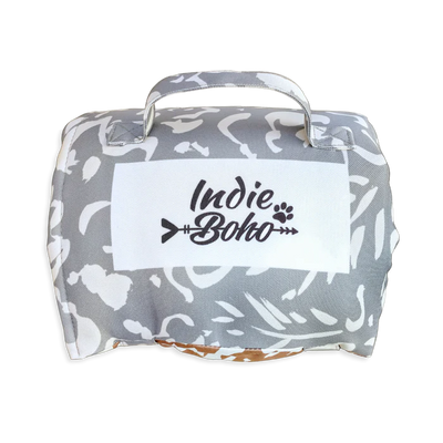 Large Travel Mat | Neutral Brushstroke's - Pebble/Bark