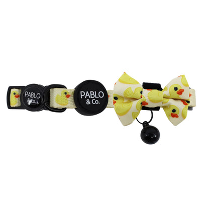 Rubber Ducky Cat Collar & Bow Tie