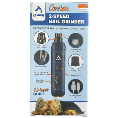 Two-Speed Cordless Pet Nail Grinder
